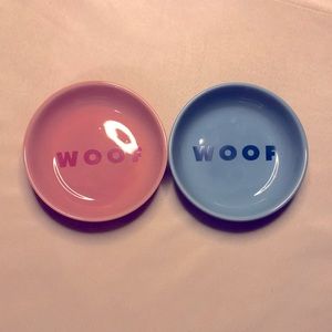 Adorable puppy dishes